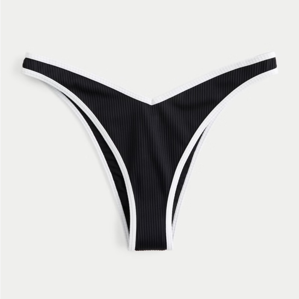 Hollister Ribbed High-Leg Cheekiest Bikini Bottom